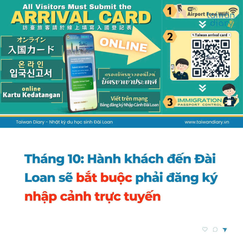 nhập cảnh đài loan